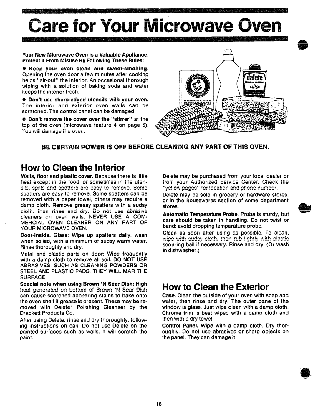 GE JVM60 manual HowtoCXeartthe Interior, Howto Cleanthe 