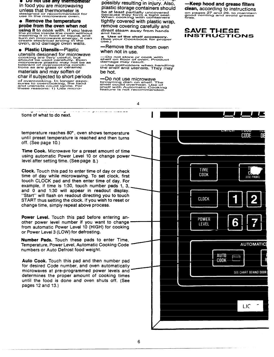 GE JVM64 manual Features of Your Micro~, Error Appears On Readout 