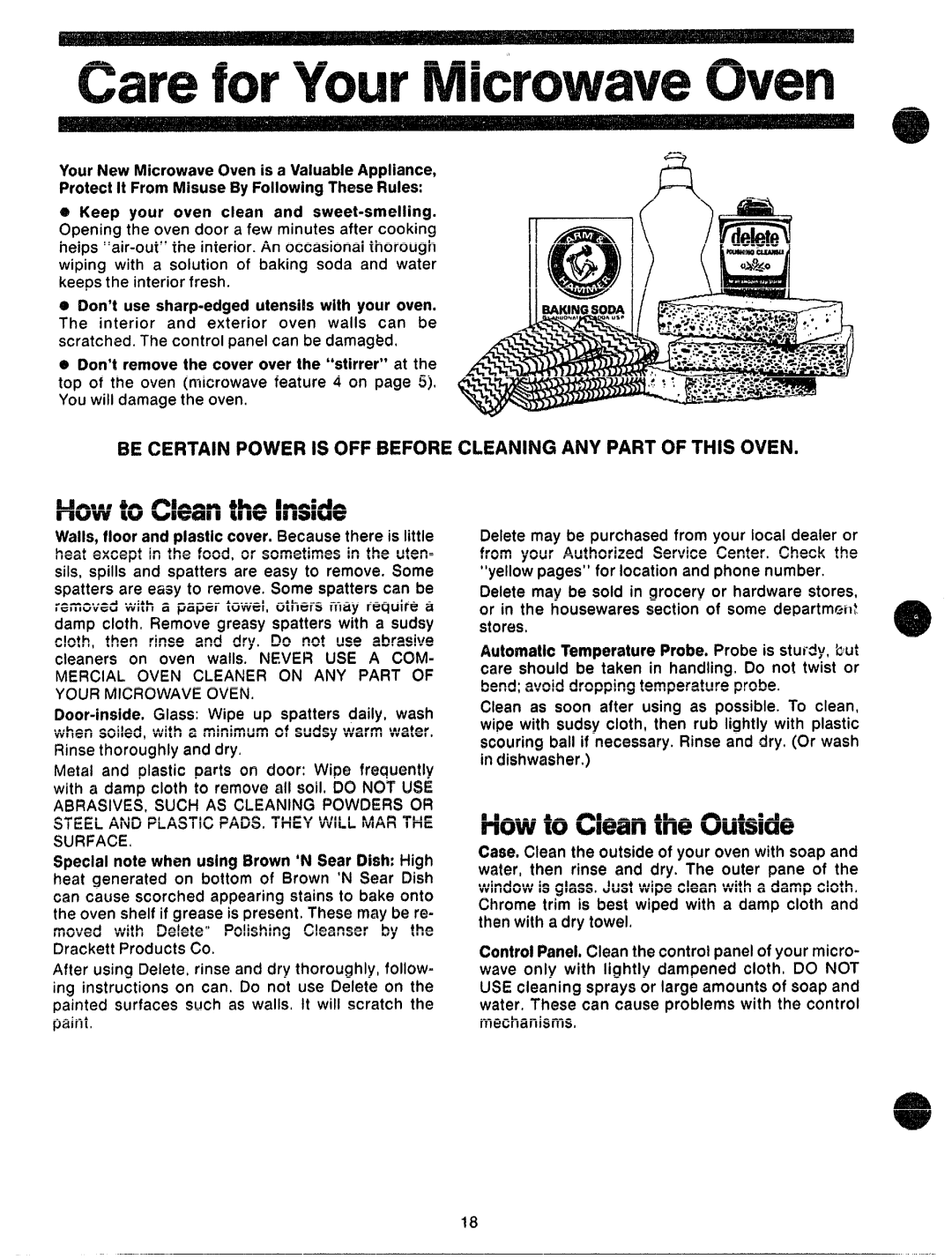 GE JVM70, 862A725P23, 49-4491 manual To CleantheInside, Howto Cleanthe 