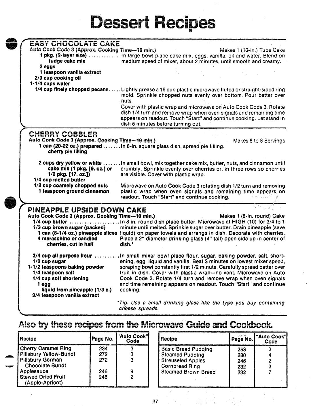 GE JVM70 AutcICook Code3 Approx.CookingTime-18 rein, ?/4 cupswater, Auto Cook Code 3 Approx.CookingTime--l6 min, Pk~ . OZ 