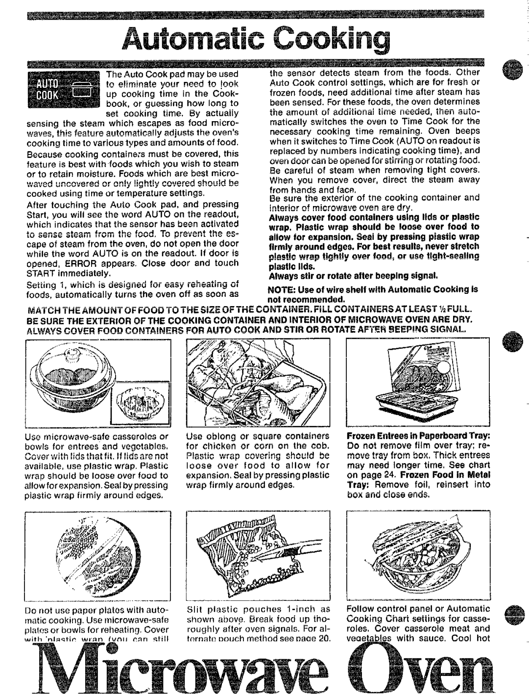 GE JVM72, 49-4560-1 manual Be Sure THEEXTERiOROFTHE Cookingand INTHWXl Ofovenaredry 