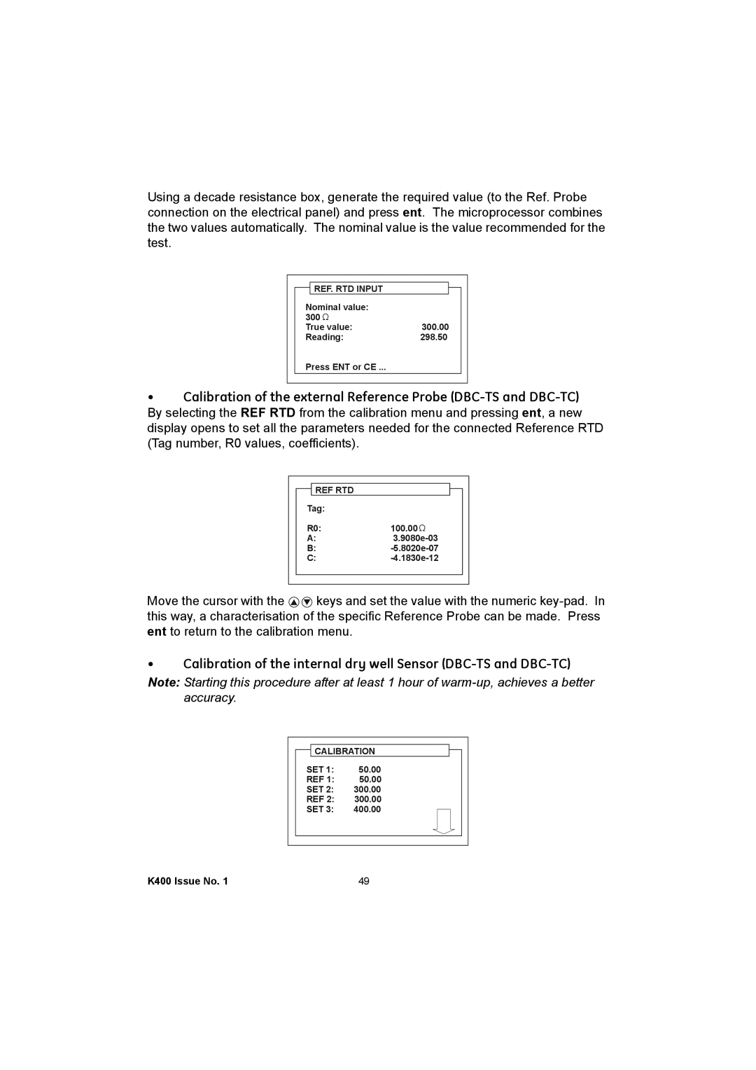 GE K400 user manual Ref Rtd 