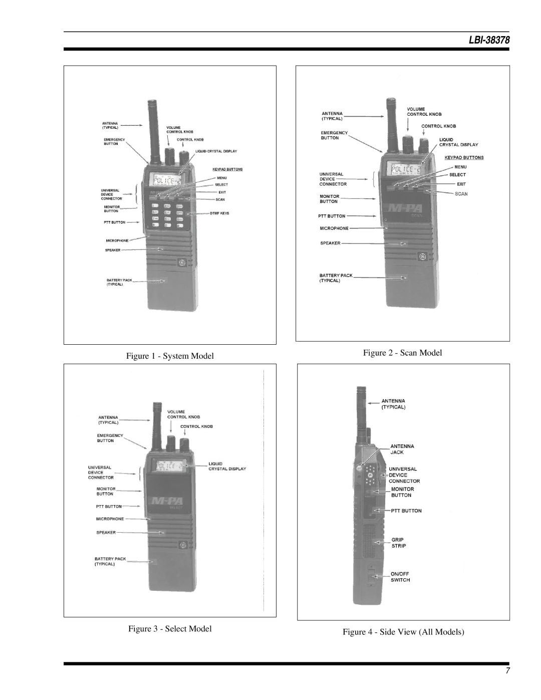 GE LBI-38378C manual System Model 