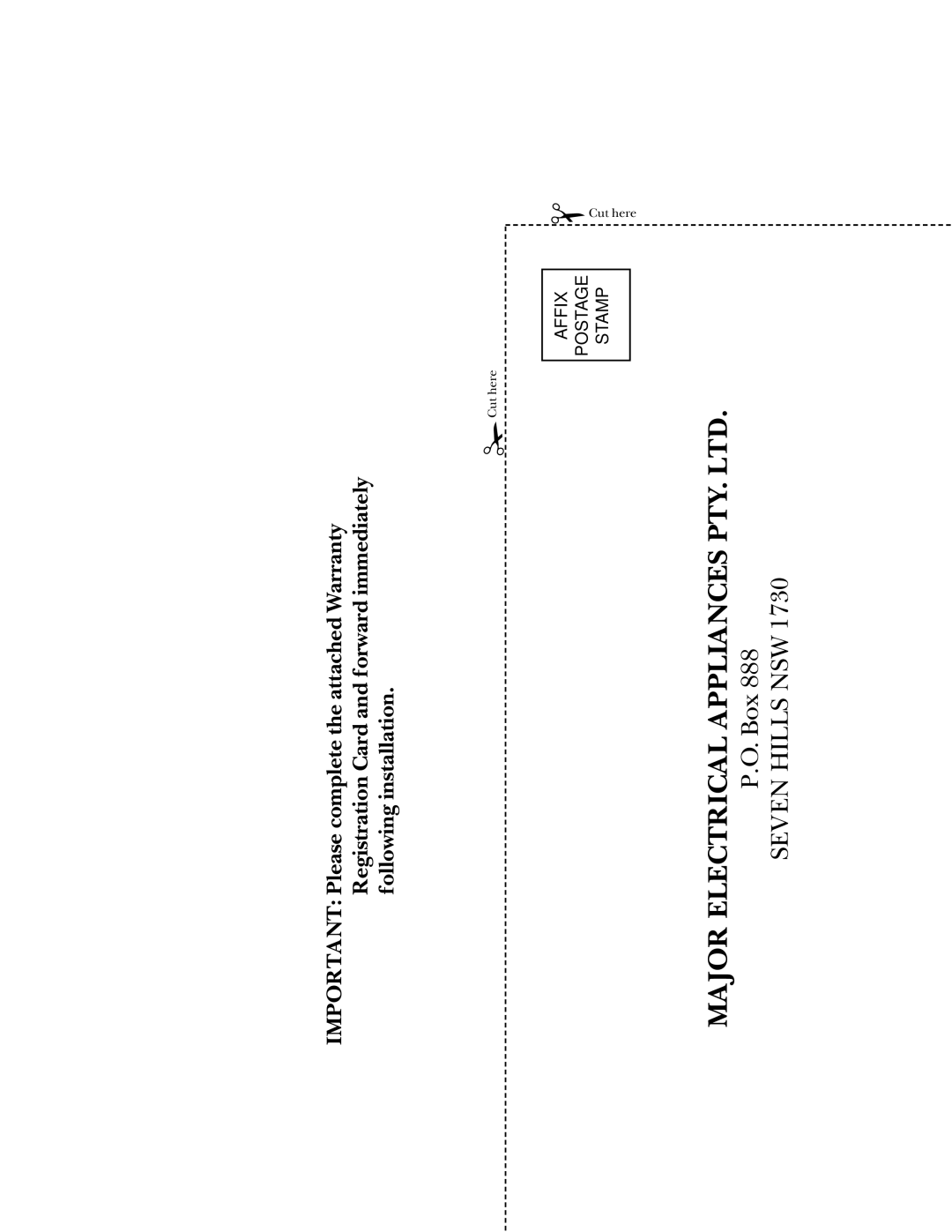 GE LISR310 operating instructions Seven Hills NSW 