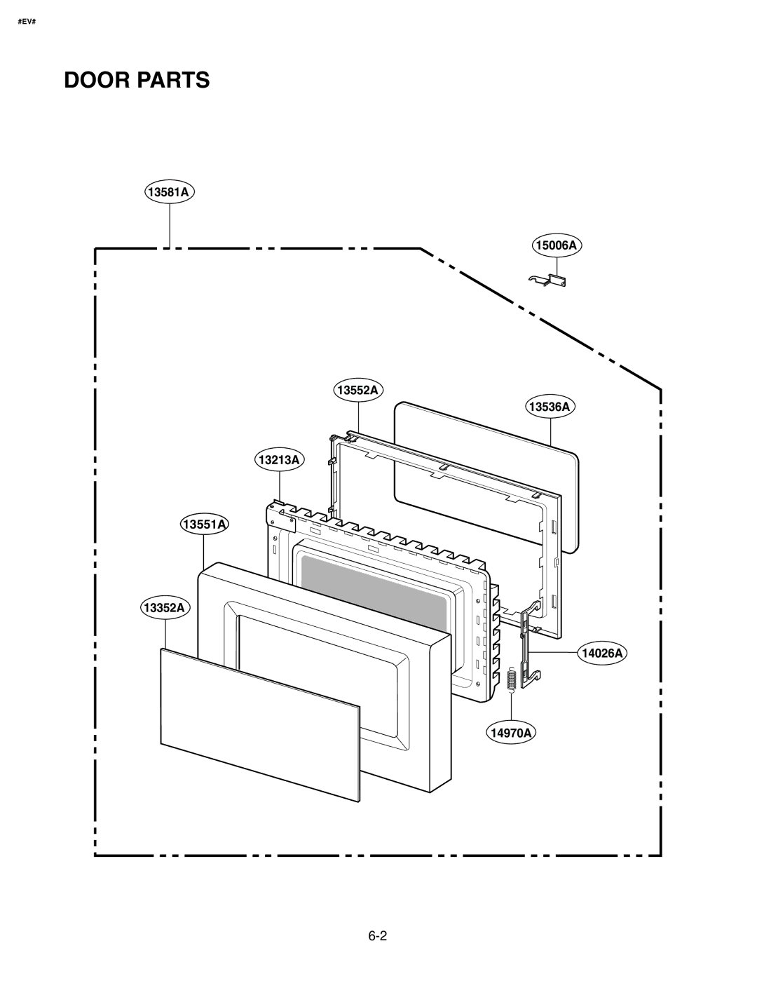 GE LMAB1240ST service manual Door Parts 