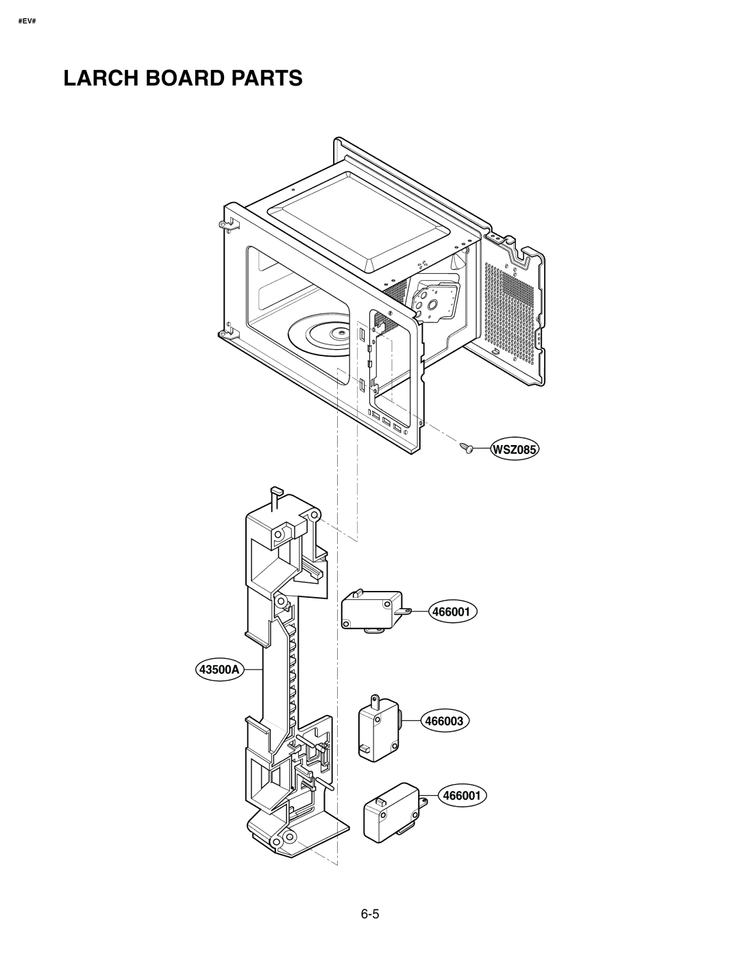 GE LMAB1240ST service manual Larch Board Parts 