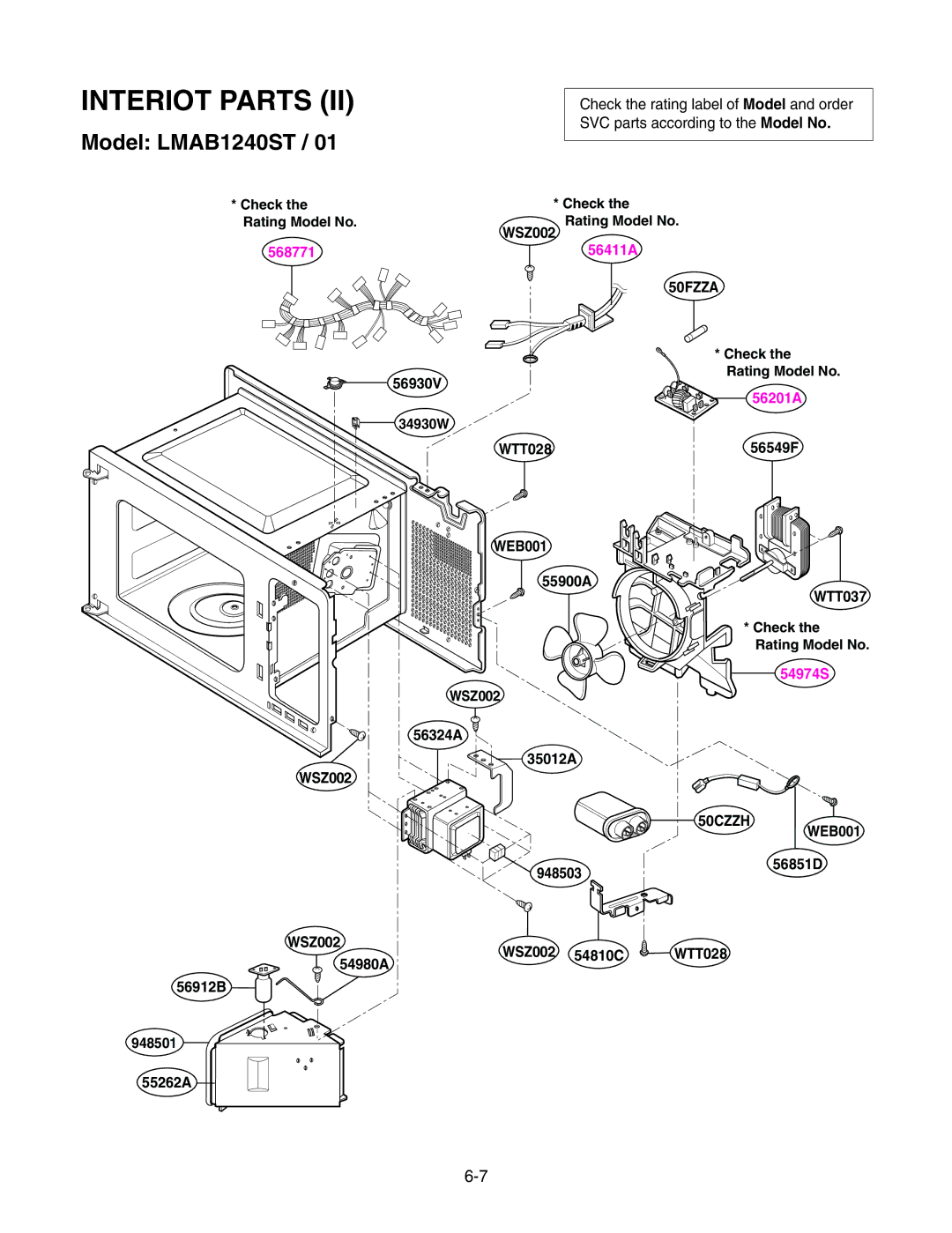 GE LMAB1240ST service manual 56201A 