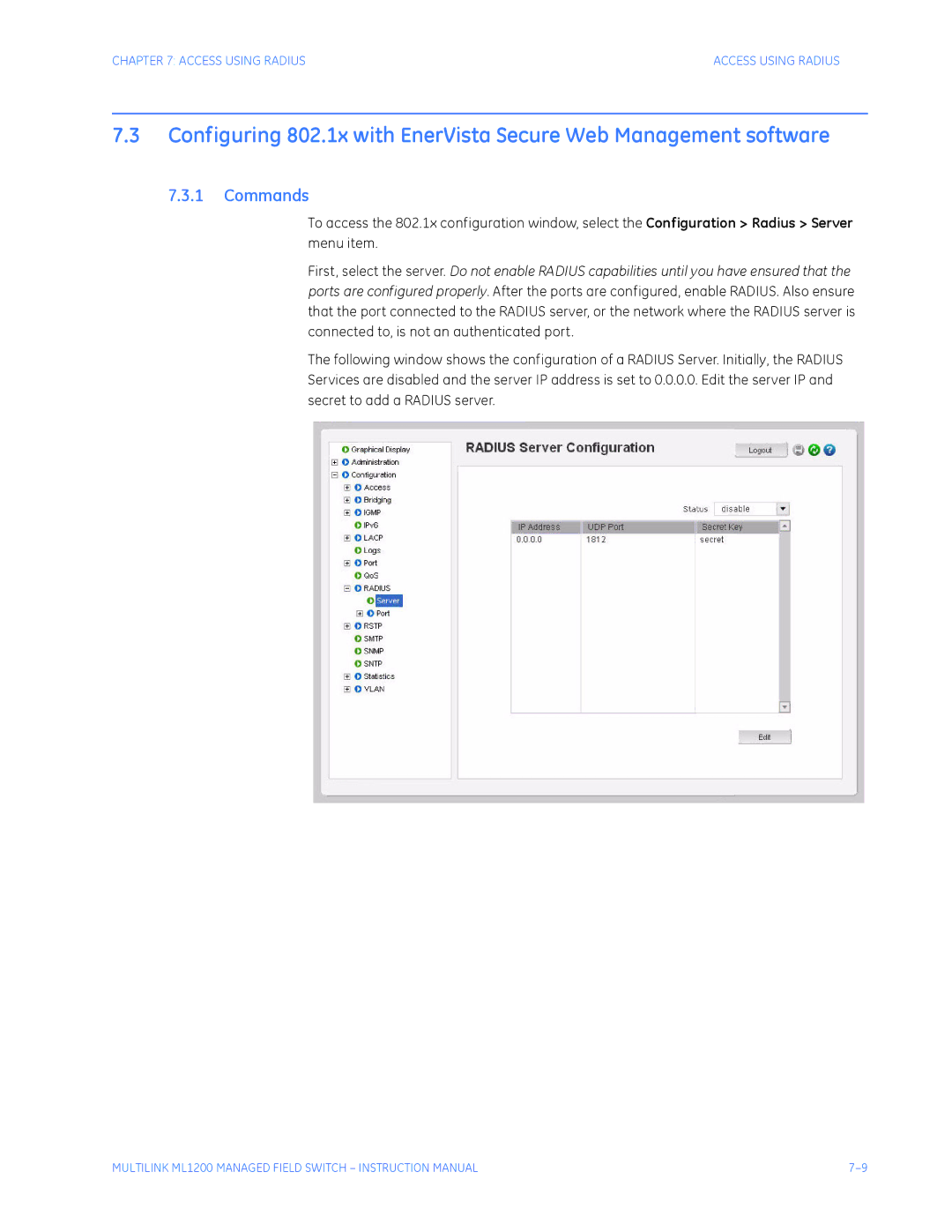 GE ML1200 instruction manual Commands 