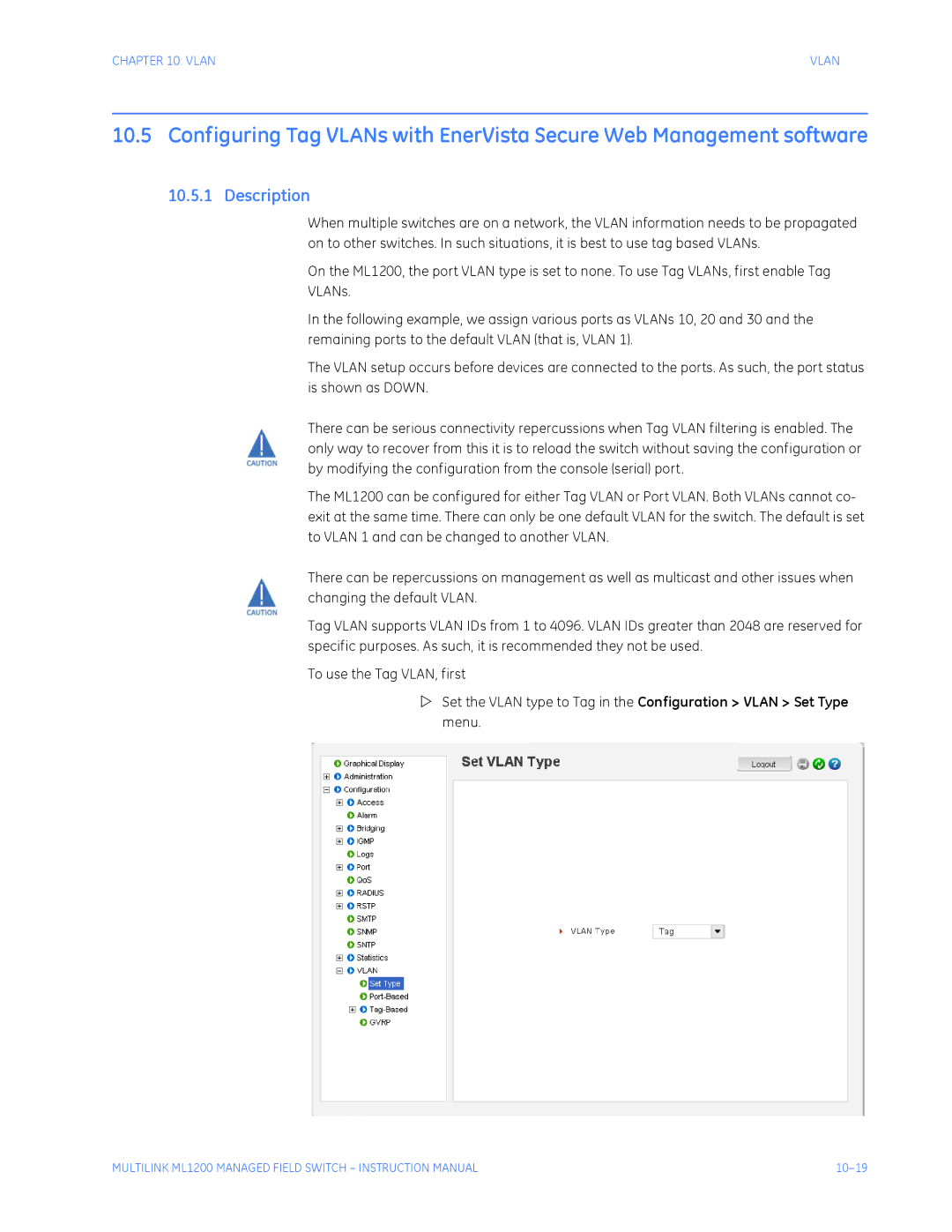 GE ML1200 instruction manual 10-19 