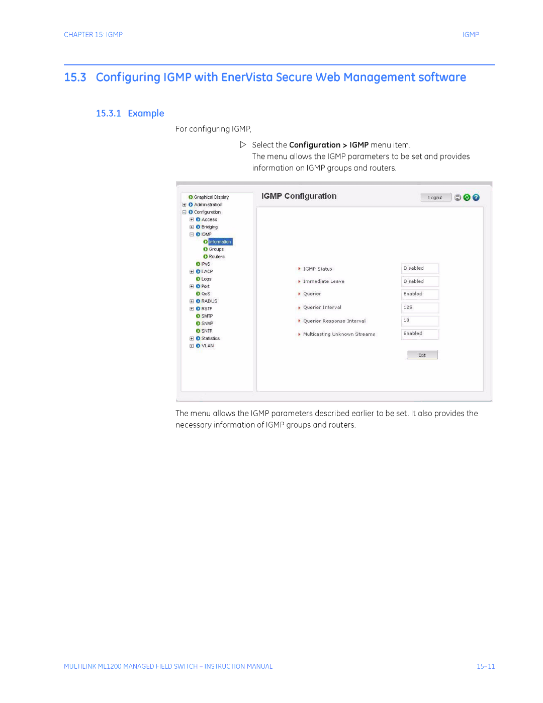 GE ML1200 instruction manual 15-11 