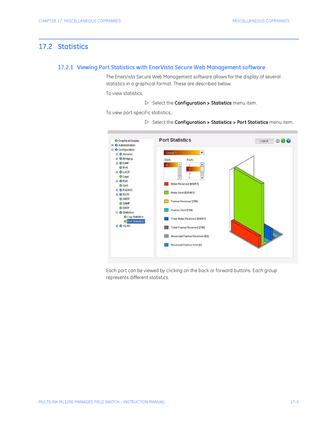 GE ML1200 instruction manual Statistics 