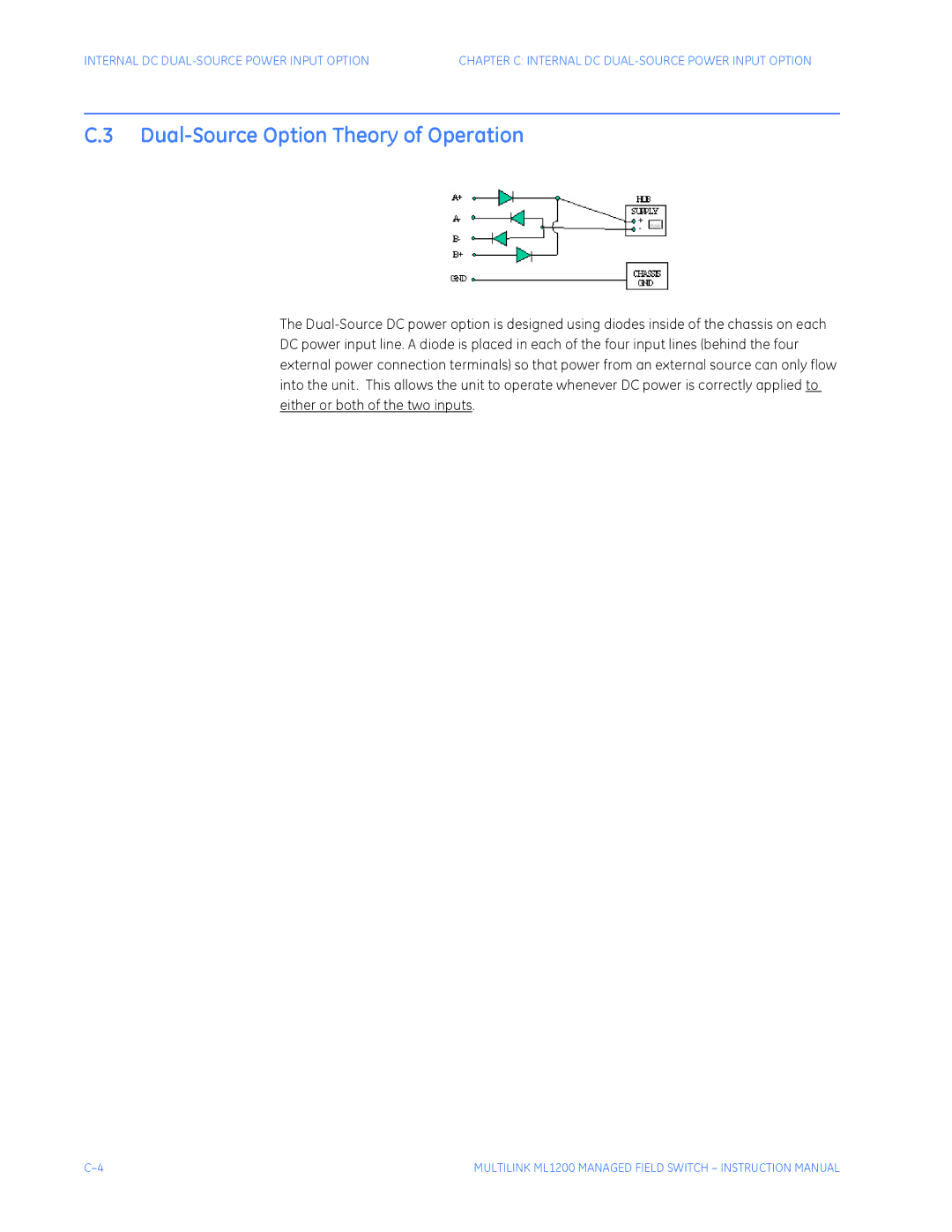 GE ML1200 instruction manual Dual-Source Option Theory of Operation 