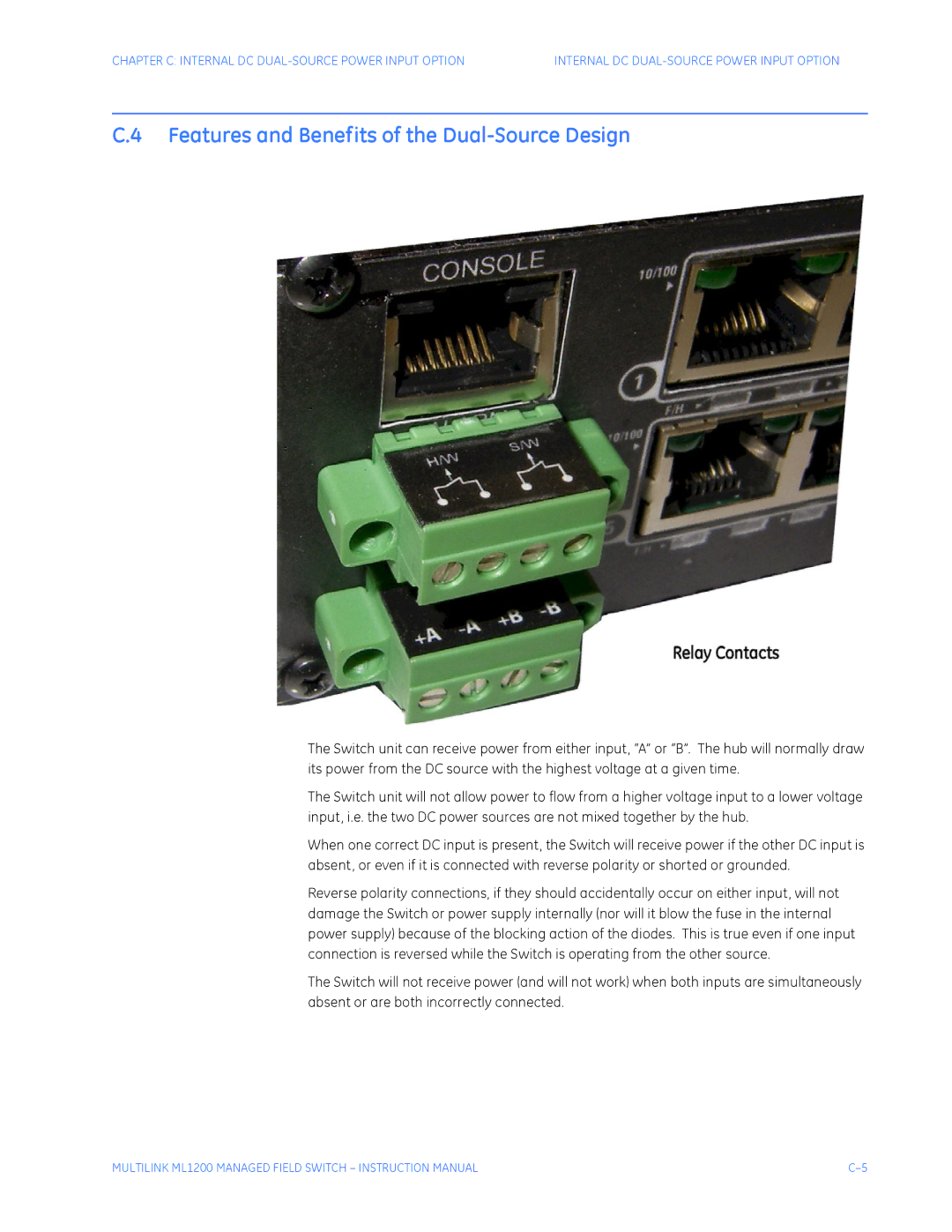 GE ML1200 instruction manual Features and Benefits of the Dual-Source Design 