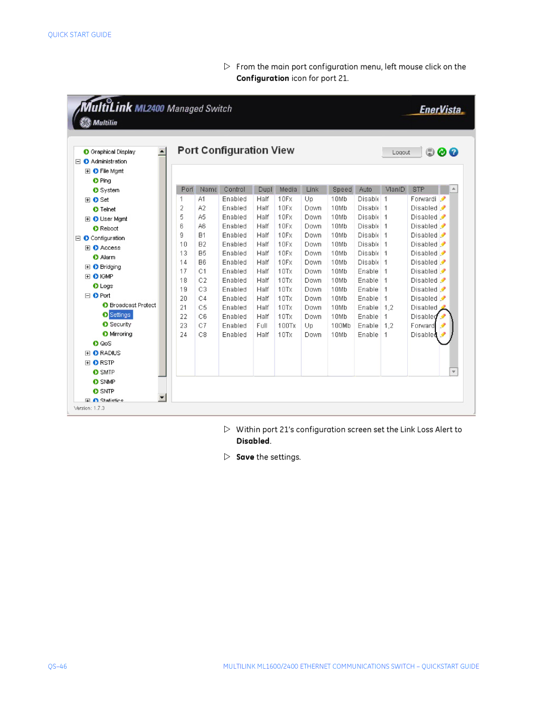 GE ML2400, ML1600 quick start QS-46 