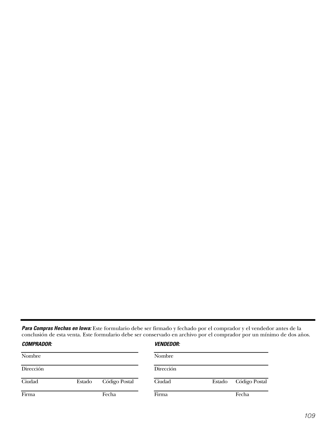 GE MODELS 23 AND 25 installation instructions 109 