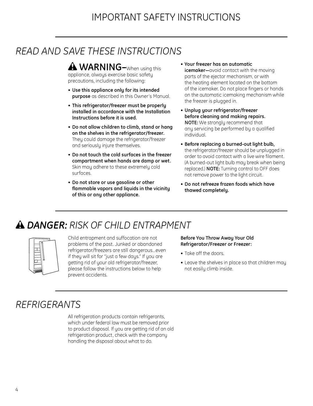 GE Monogram 22402602P001 owner manual Importantsafetyinstructions, Warn JNG-when usingthis 