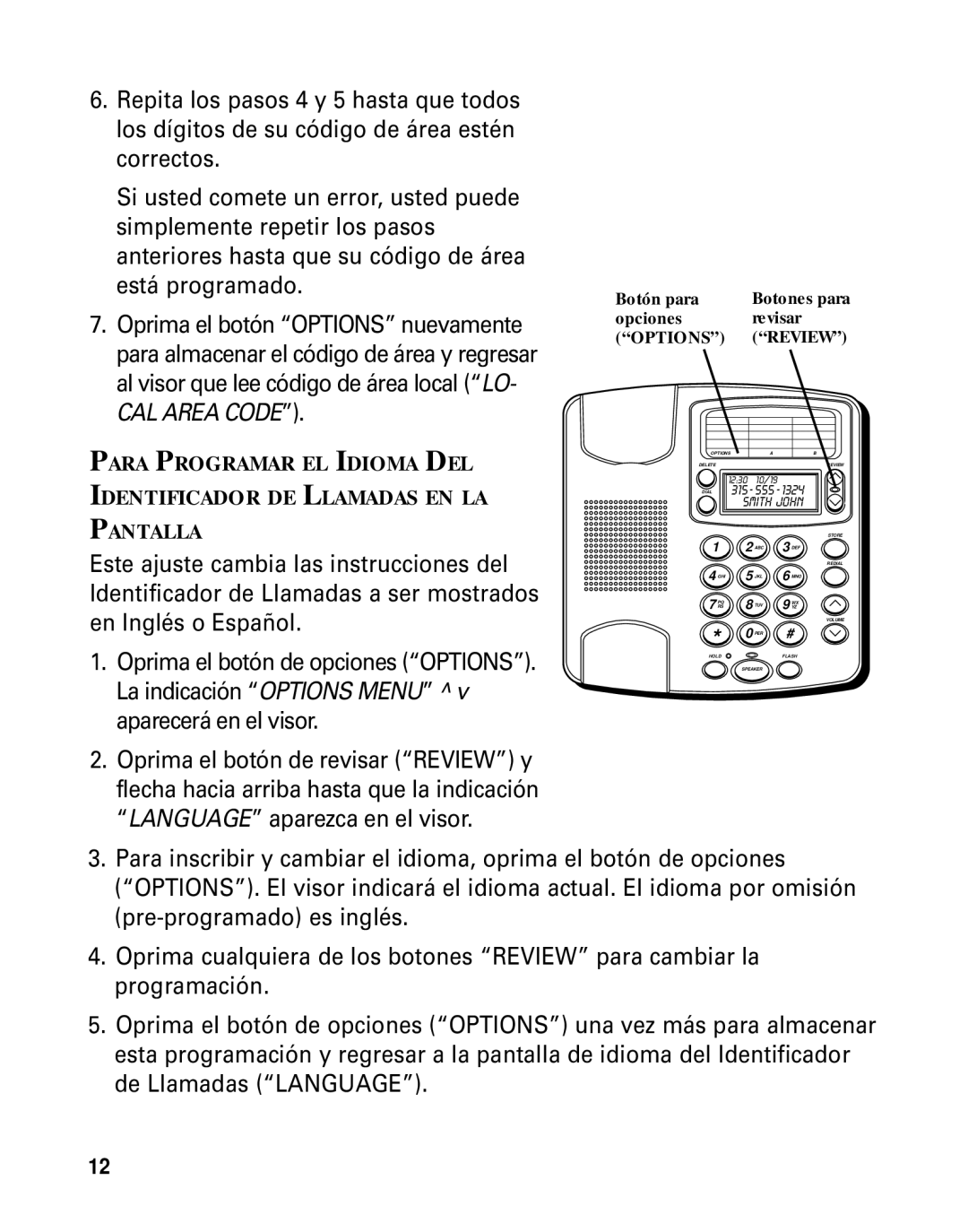 GE Monogram 29391 manual Options Review 