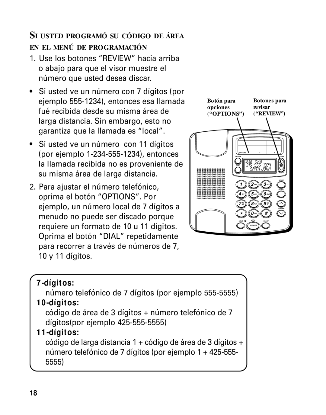 GE Monogram 29391 manual Dígitos 