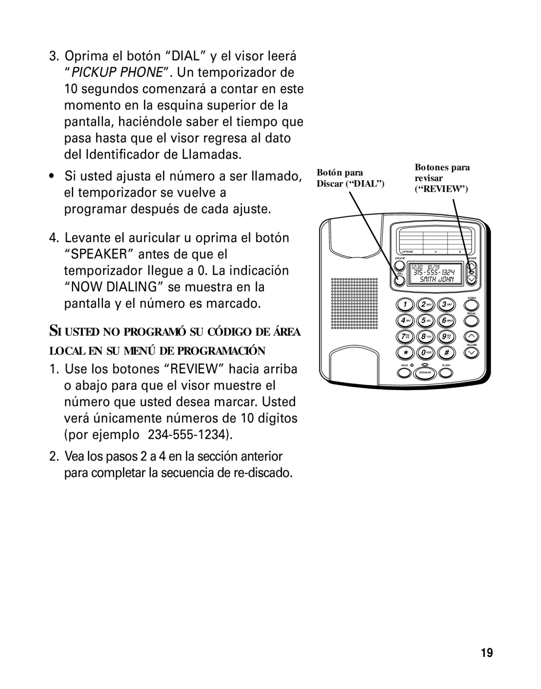 GE Monogram 29391 manual Botón para Botones para revisar, Discar Dial 