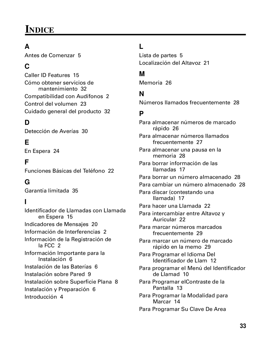 GE Monogram 29391 manual Indice 