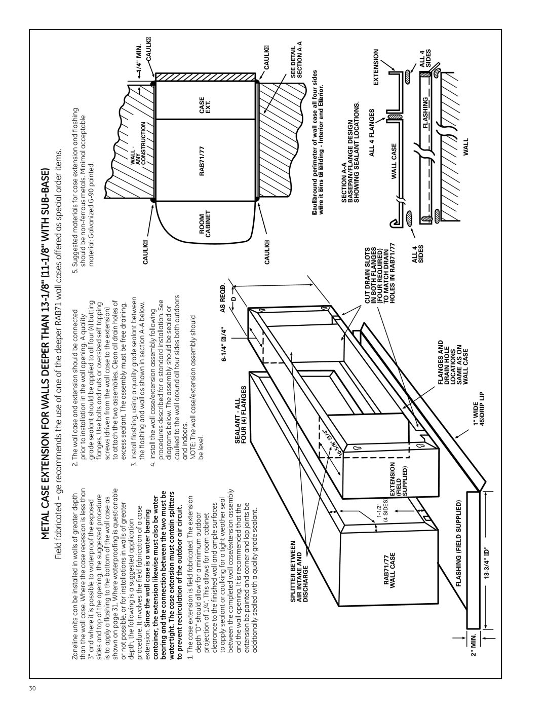 GE Monogram 3900 Series, 5800 Series, 2900 Series manual Sealant ALL Four 4 Flanges 