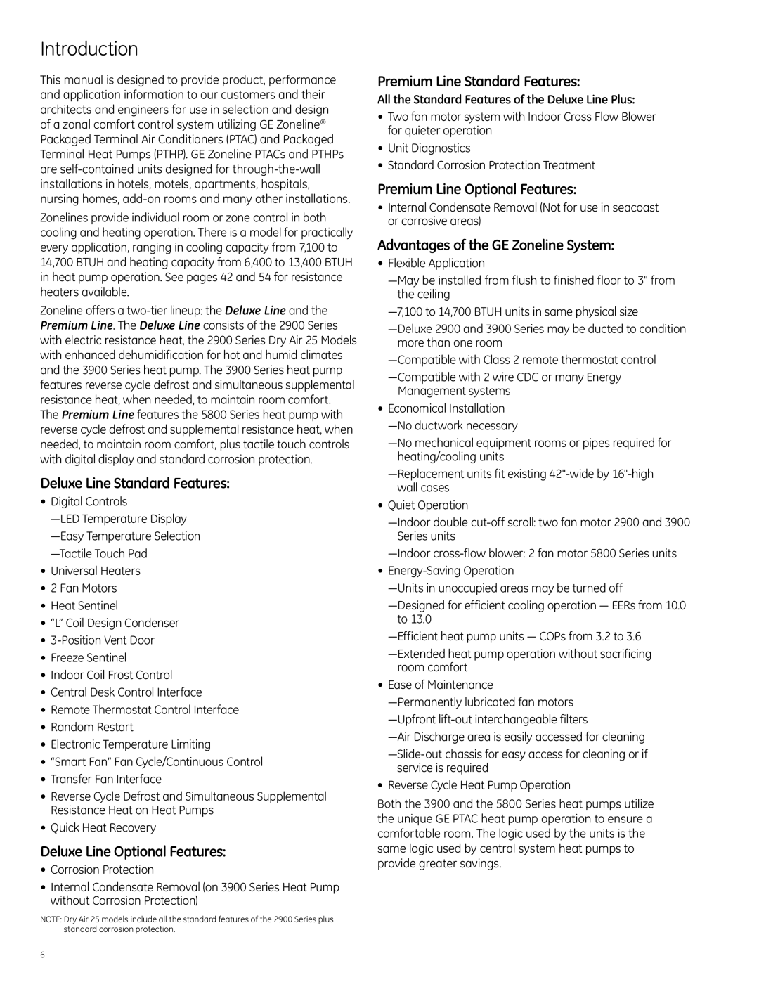 GE Monogram 3900 Series, 5800 Series, 2900 Series manual Introduction 