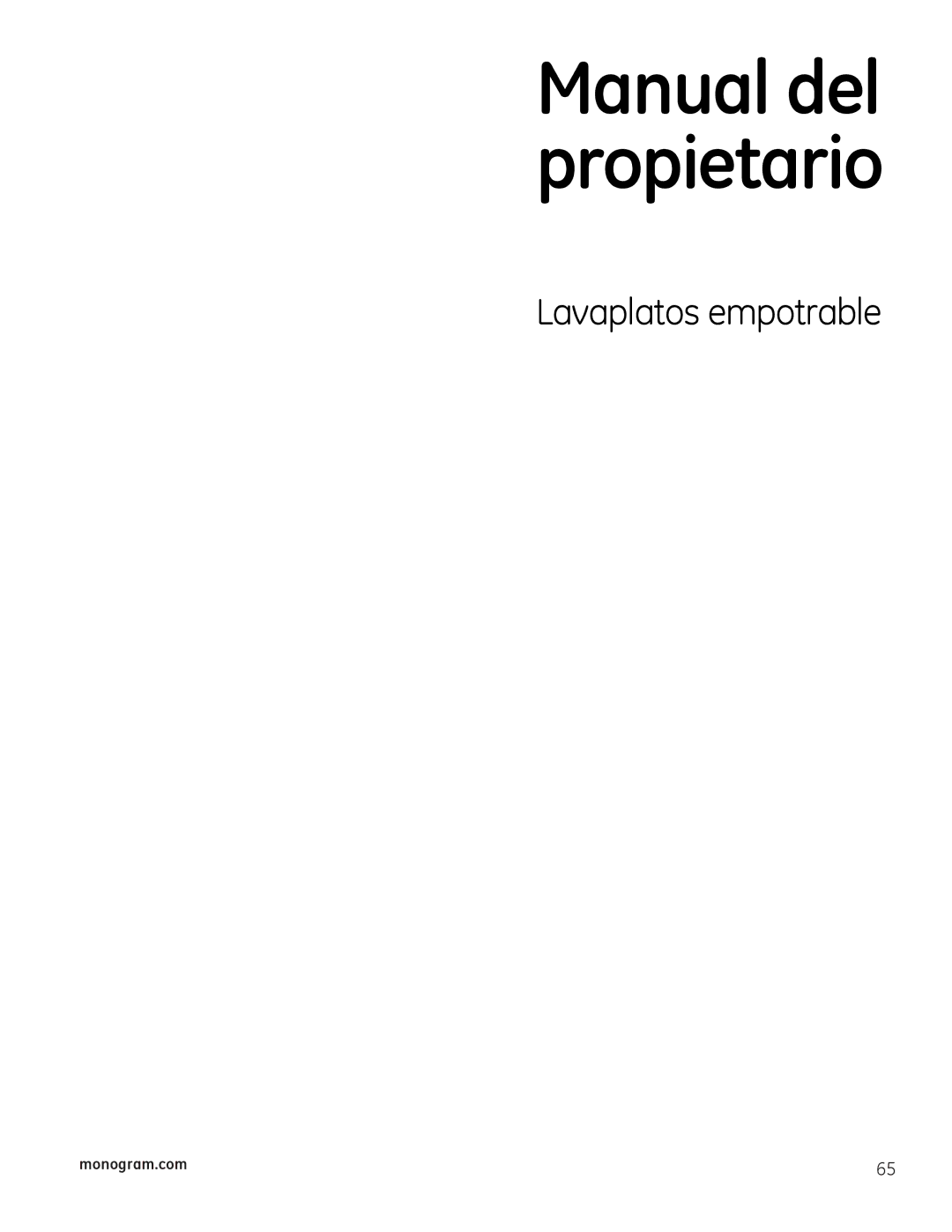 GE Monogram 49-55086 owner manual Manual del propietario 