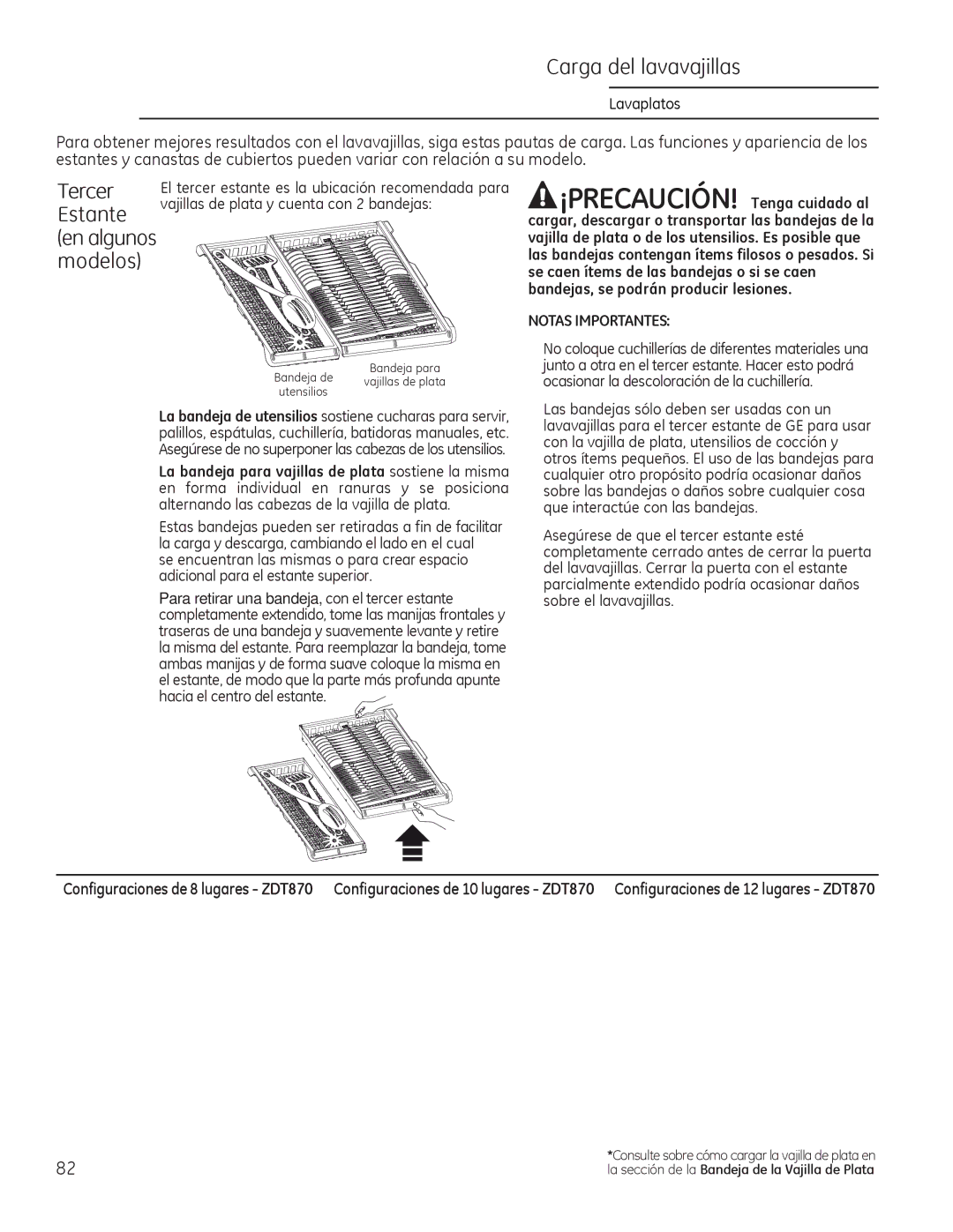 GE Monogram 49-55086 owner manual Tercer, Modelos, El tercer estante es la ubicación recomendada para 