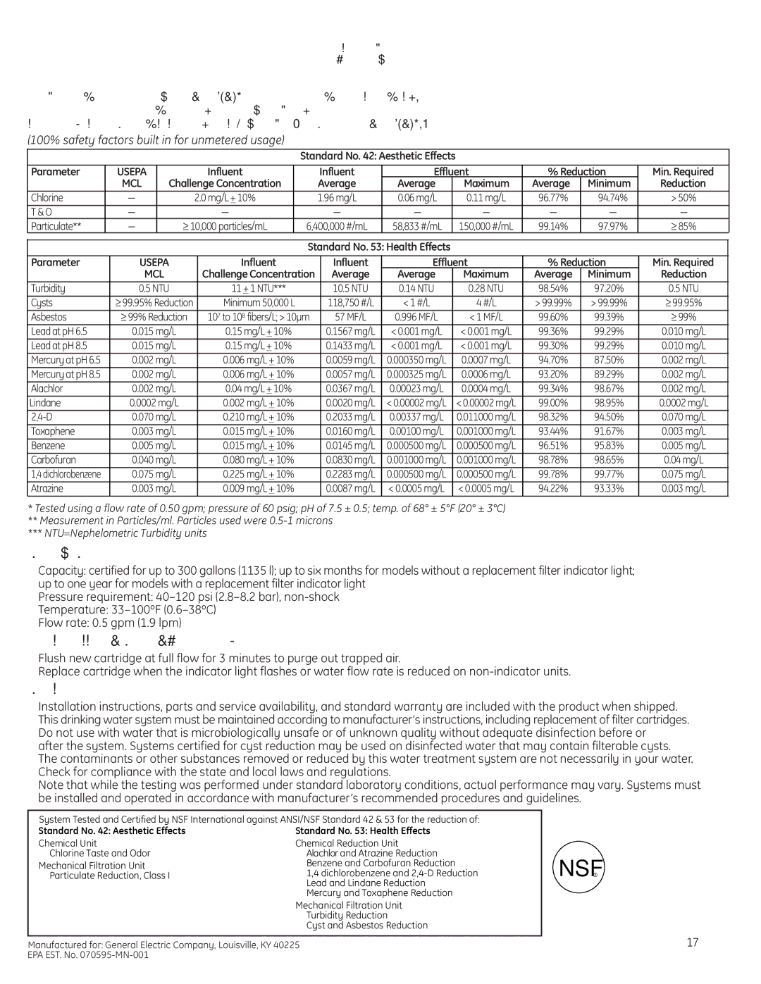 GE Monogram Bottom-Freezer Built-In Refrigerator owner manual Nsf 