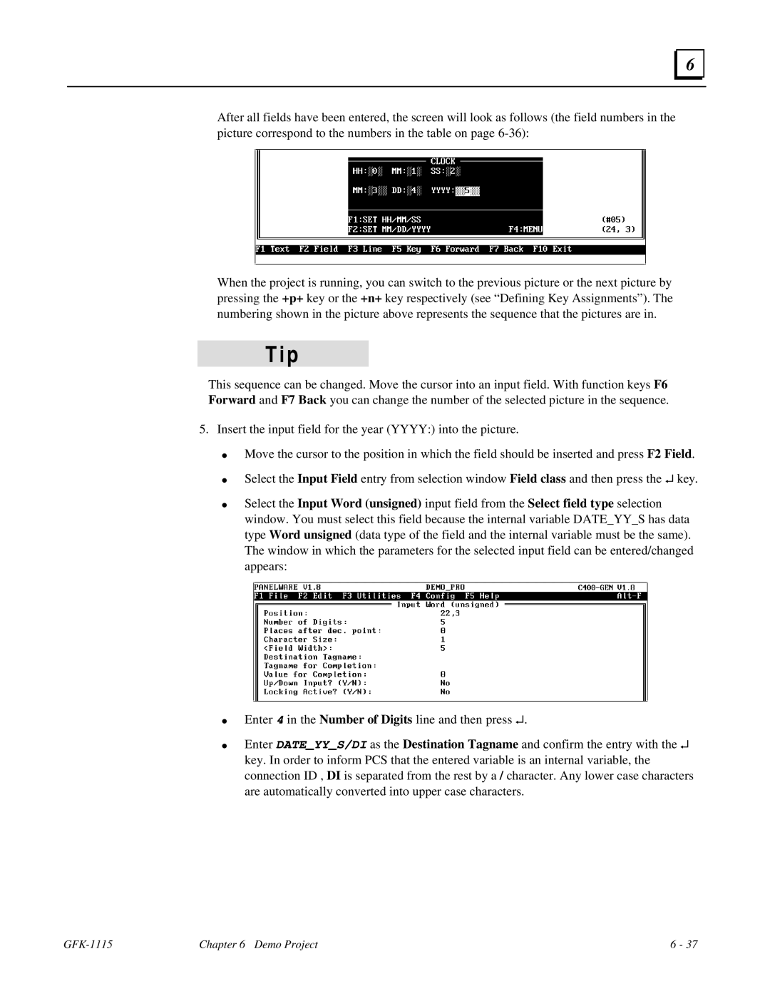 GE Monogram manual GFK-1115 Demo Project 