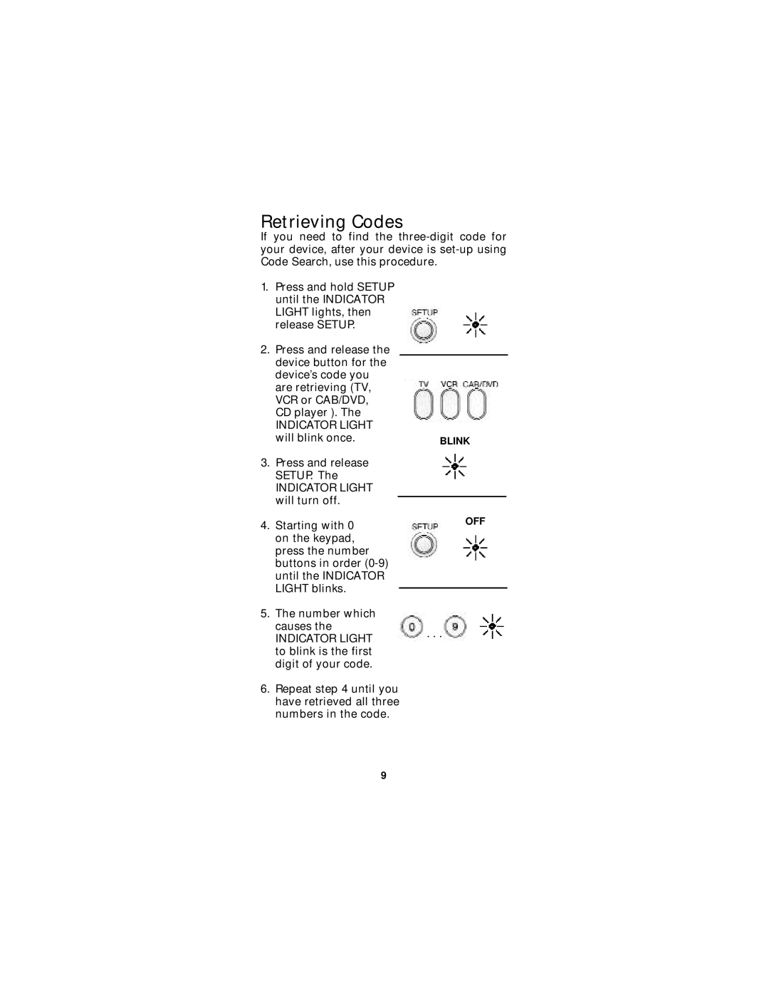 GE Monogram RM94904 instruction manual Retrieving Codes 