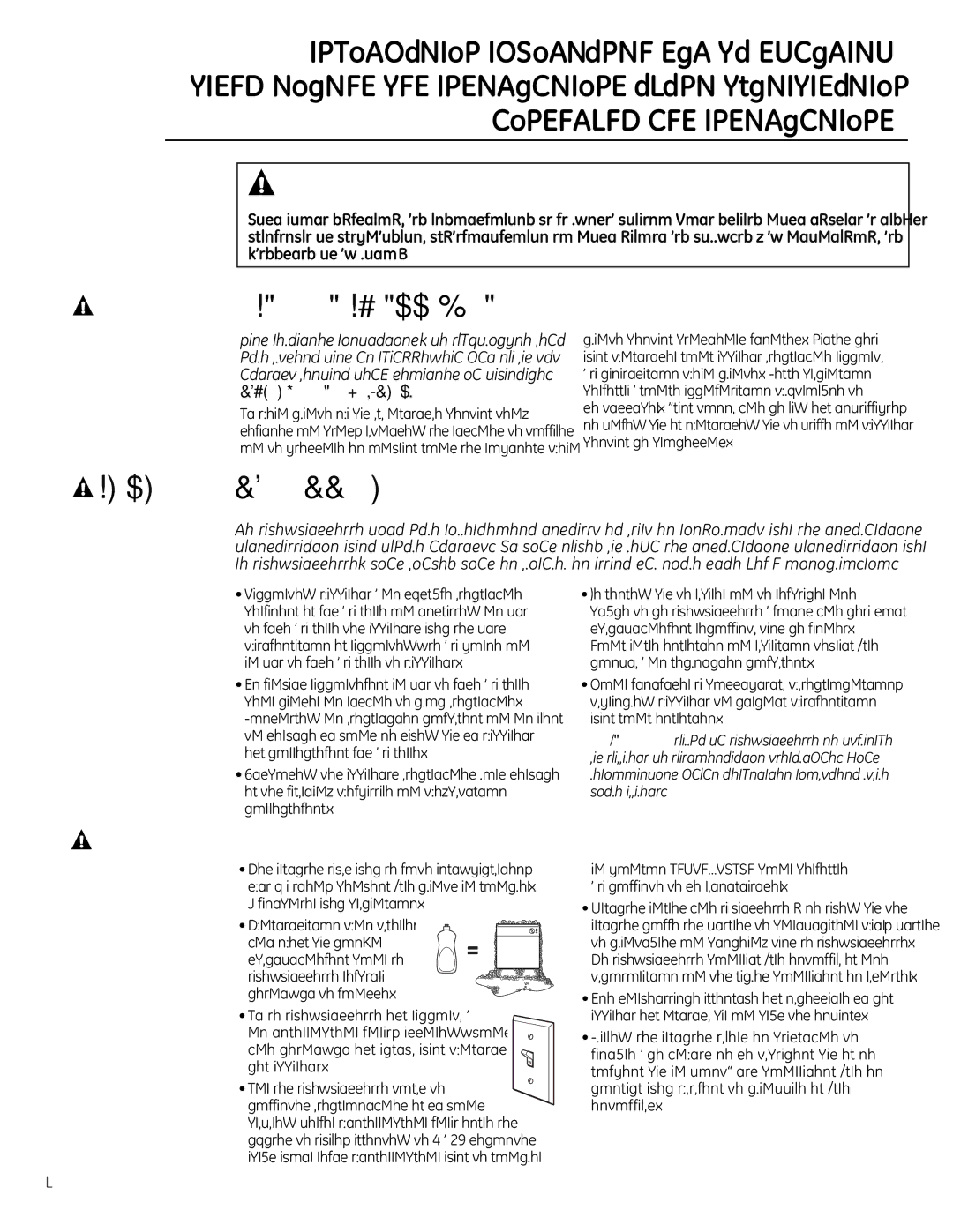 GE Monogram ZBD6800, ZBD6880, ZBD6890, ZBD0700, ZBD0710 owner manual Avertissement 