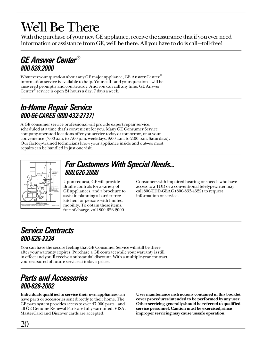 GE Monogram ZDIW50 installation instructions We’ll Be There 