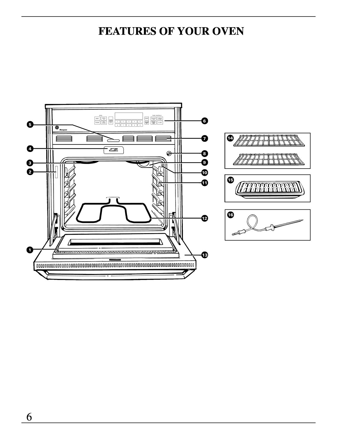 GE Monogram ZEK735 manual Features Of Your Oven 