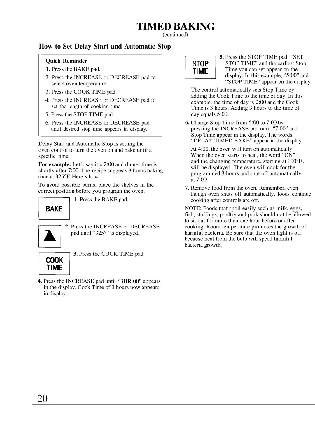 GE Monogram ZEK736GP, ZEK73WP manual BAmG, How to Set Delay Start and Automatic Stop 