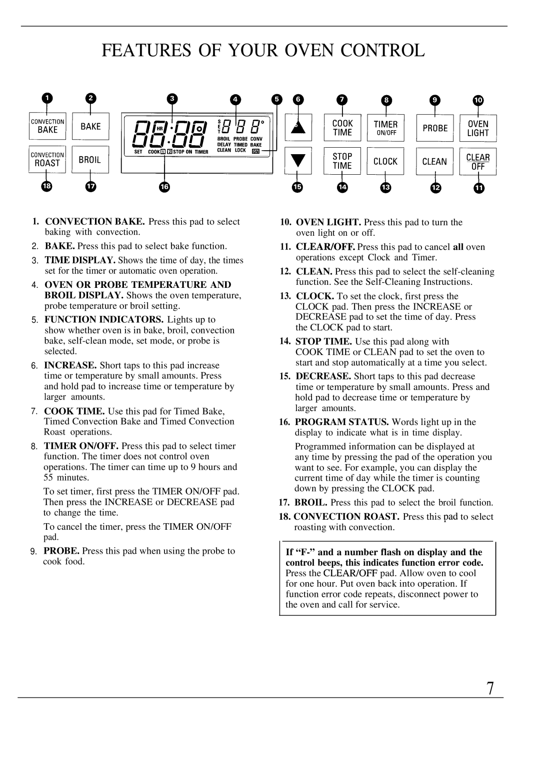 GE Monogram ZEK73WP, ZEK736GP manual Features of Your Oven Control 