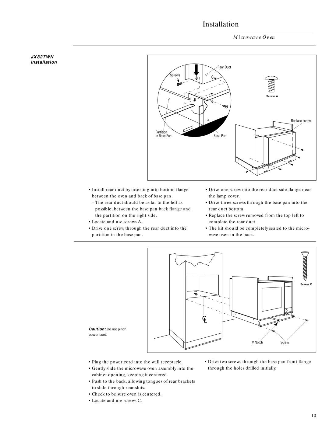 GE Monogram ZEM200WV installation instructions Installation 