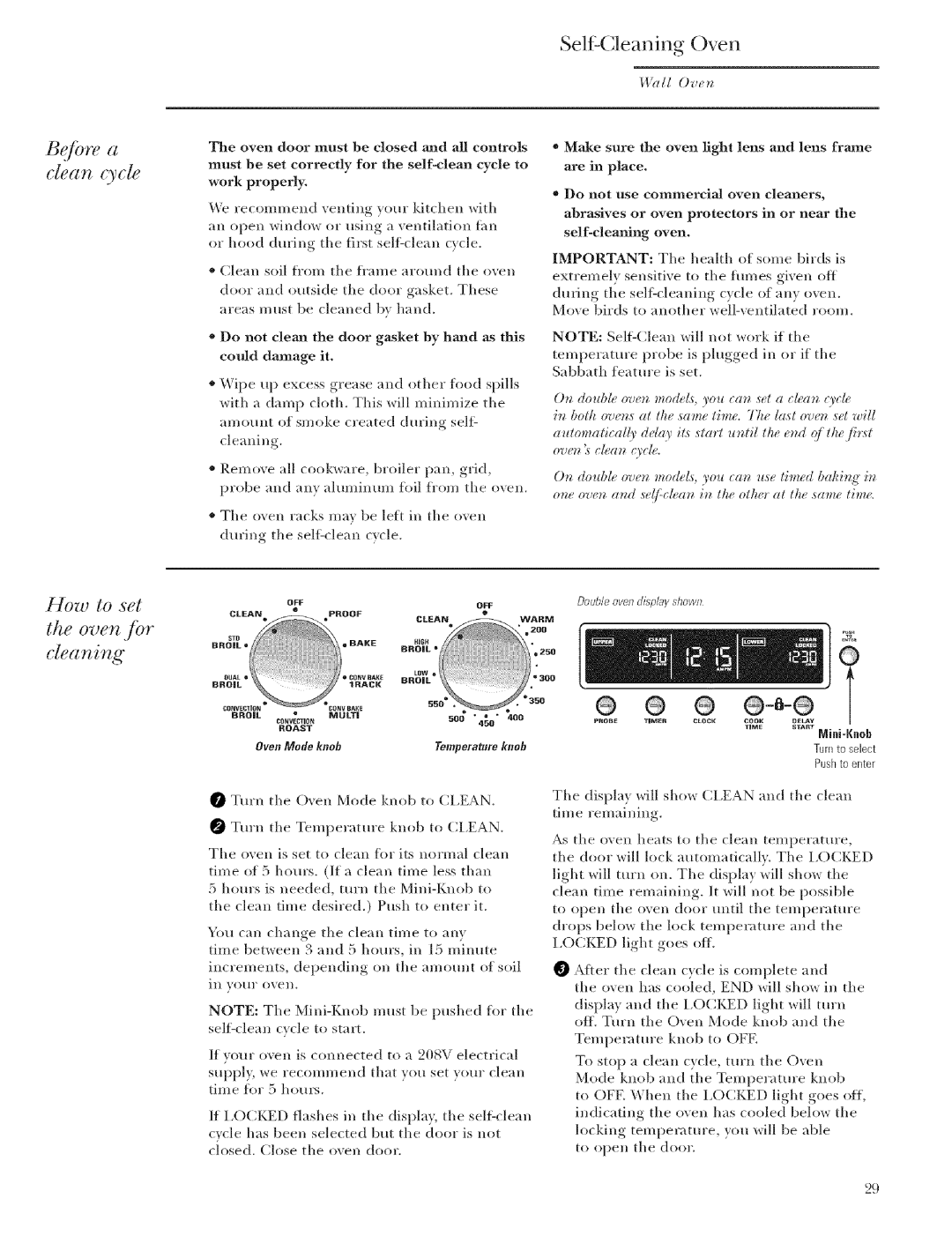 GE Monogram ZET1, ZET2 manual Self Cleaning Oven, Oven./br cleaning 