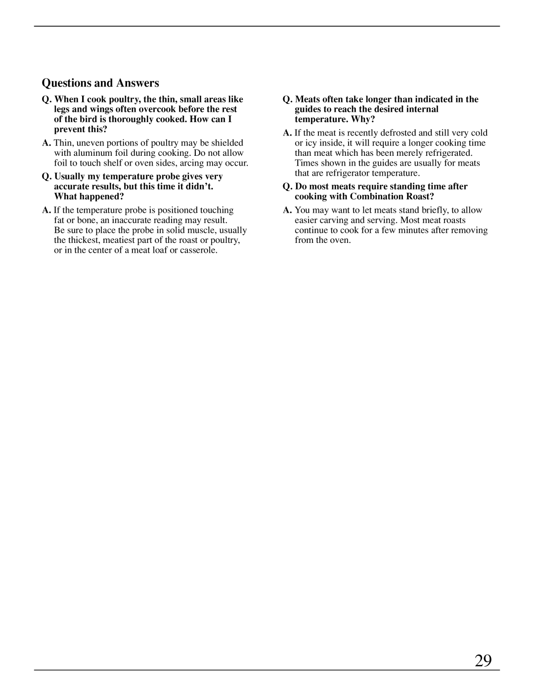 GE Monogram ZMC1095 owner manual Questions and Answers 