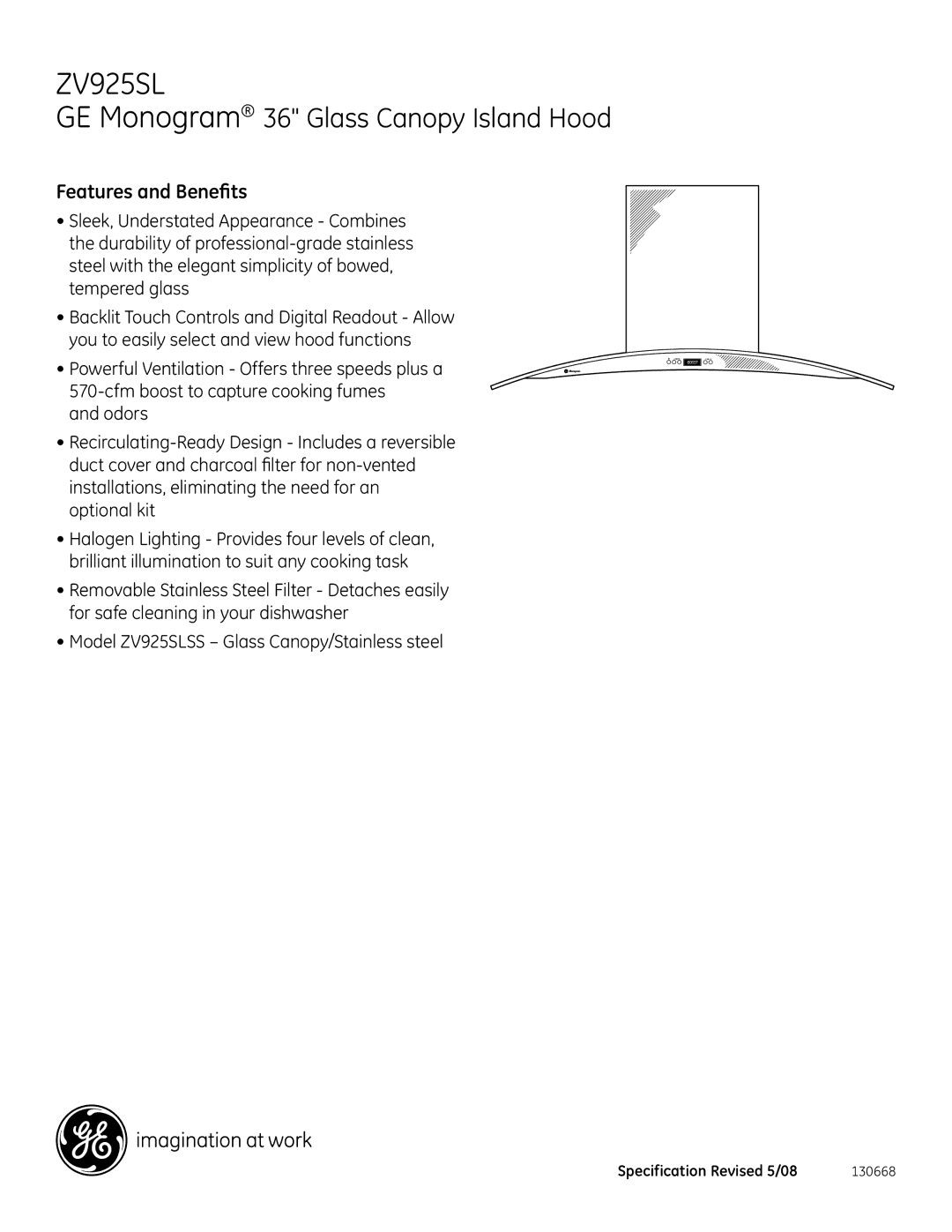 GE Monogram ZV925SL dimensions Features and Benefits 