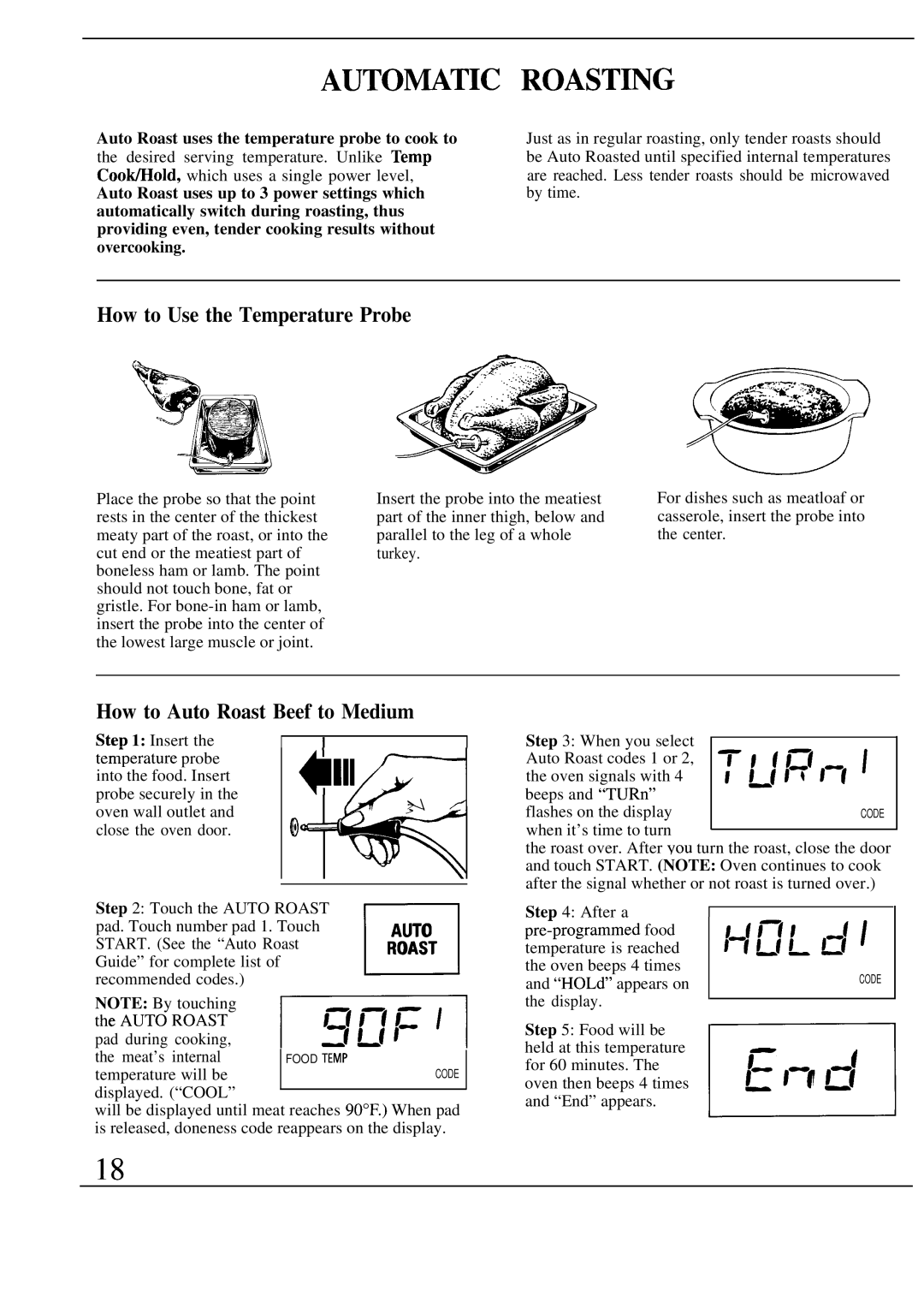 GE Monogram ZW2000 manual Auto~Tic Roast~G, How to Auto Roast Beef to Medium 