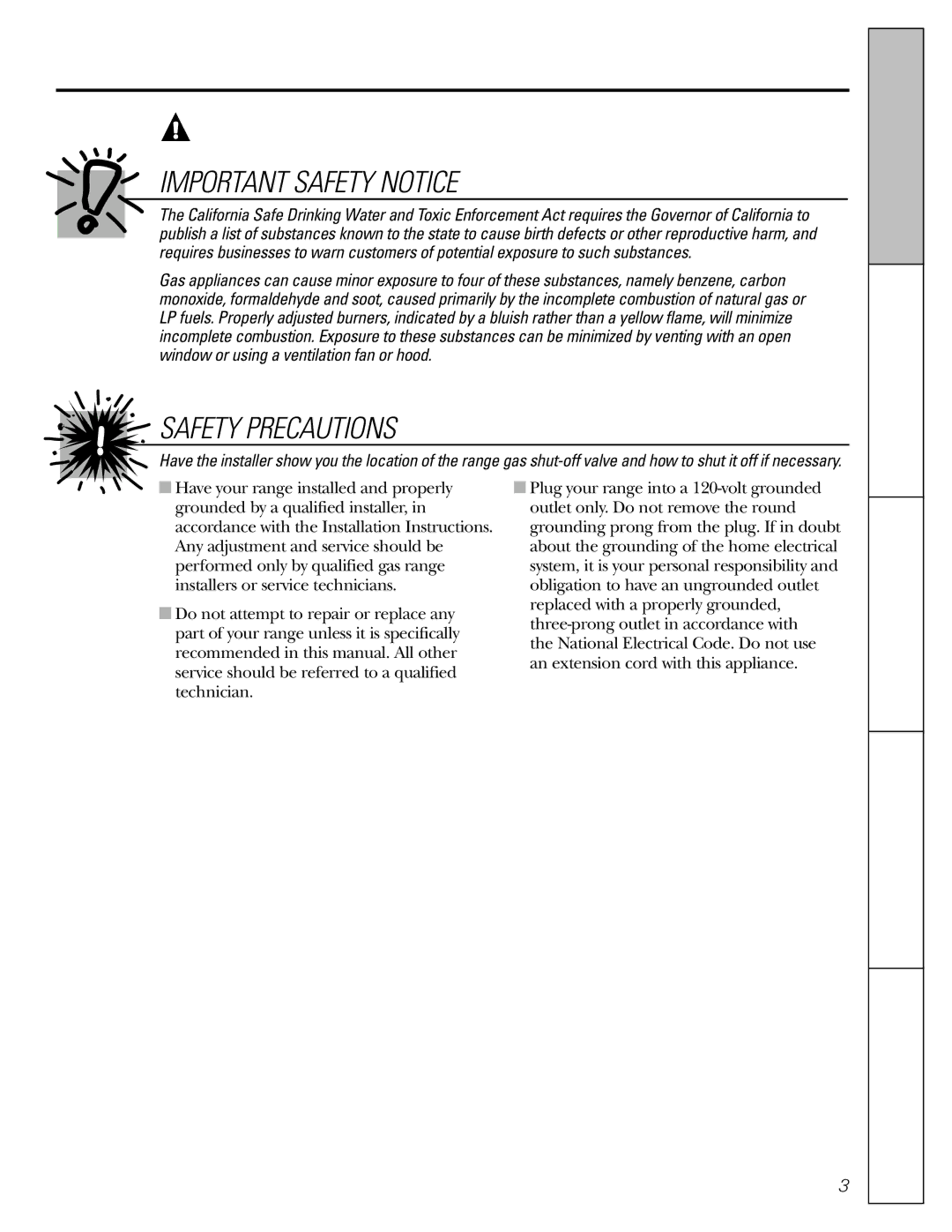 GE Oven warranty Safety Instructions Operating Instructions, Ge.com 