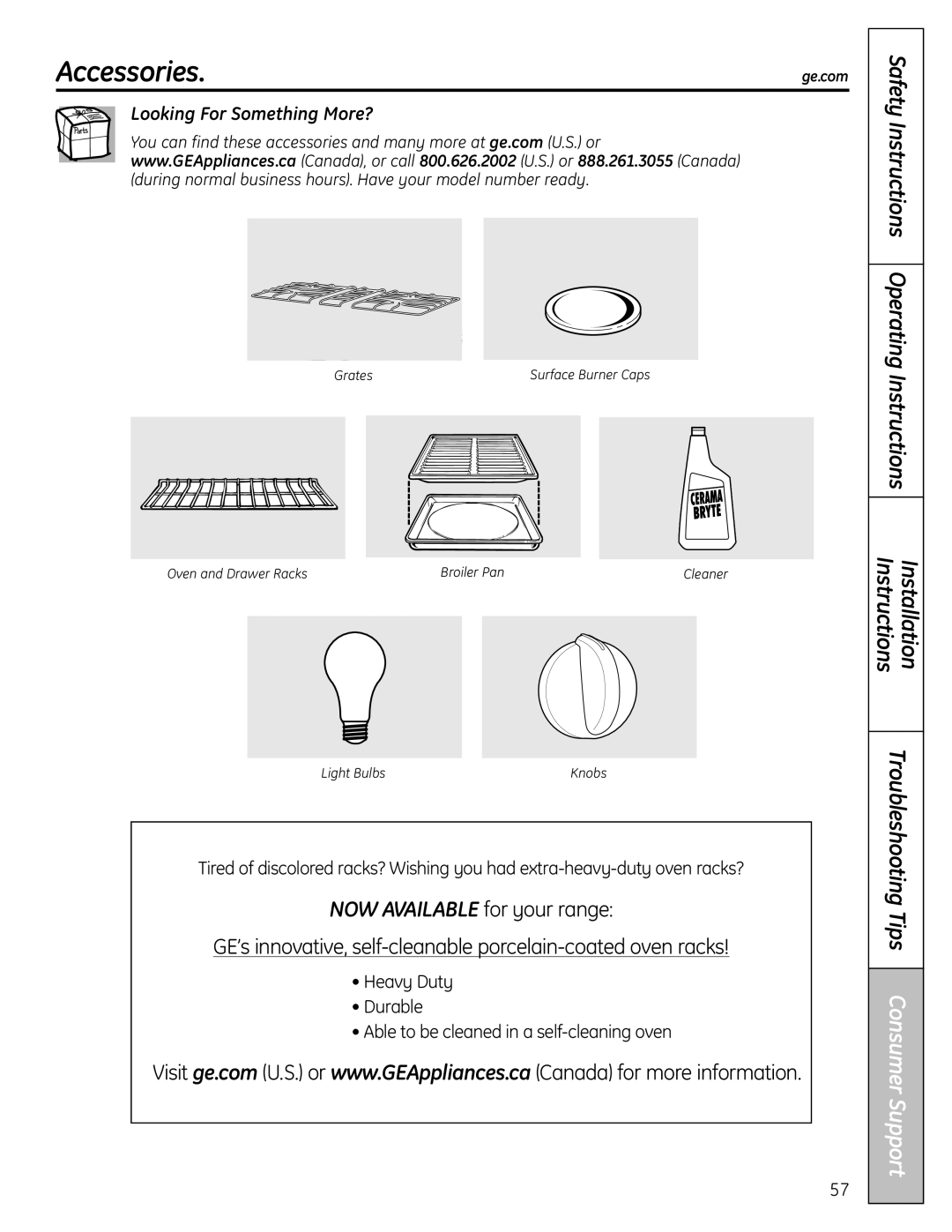 GE P2B918 installation instructions Accessories.ge.com, Looking For Something More? 