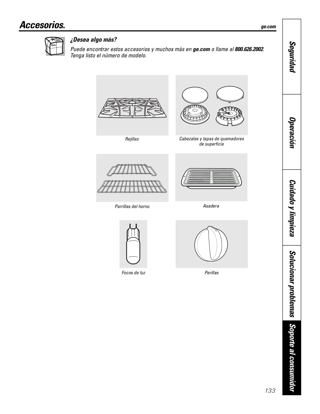 GE P2S975 owner manual Accesorios.ge.com, ¿Desea algo más? 