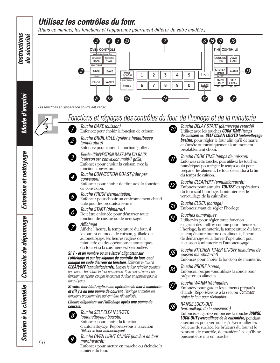 GE P2S975 owner manual Utilisez les contrôles du four, Instructions De sécurité 