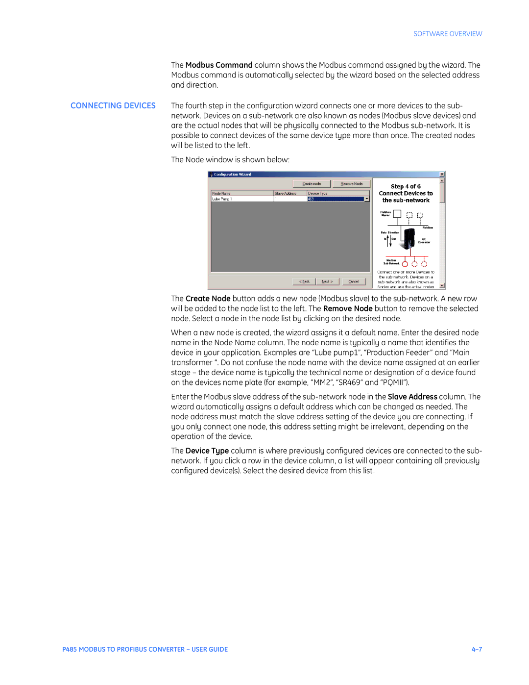 GE instruction manual P485 Modbus to Profibus Converter User Guide 