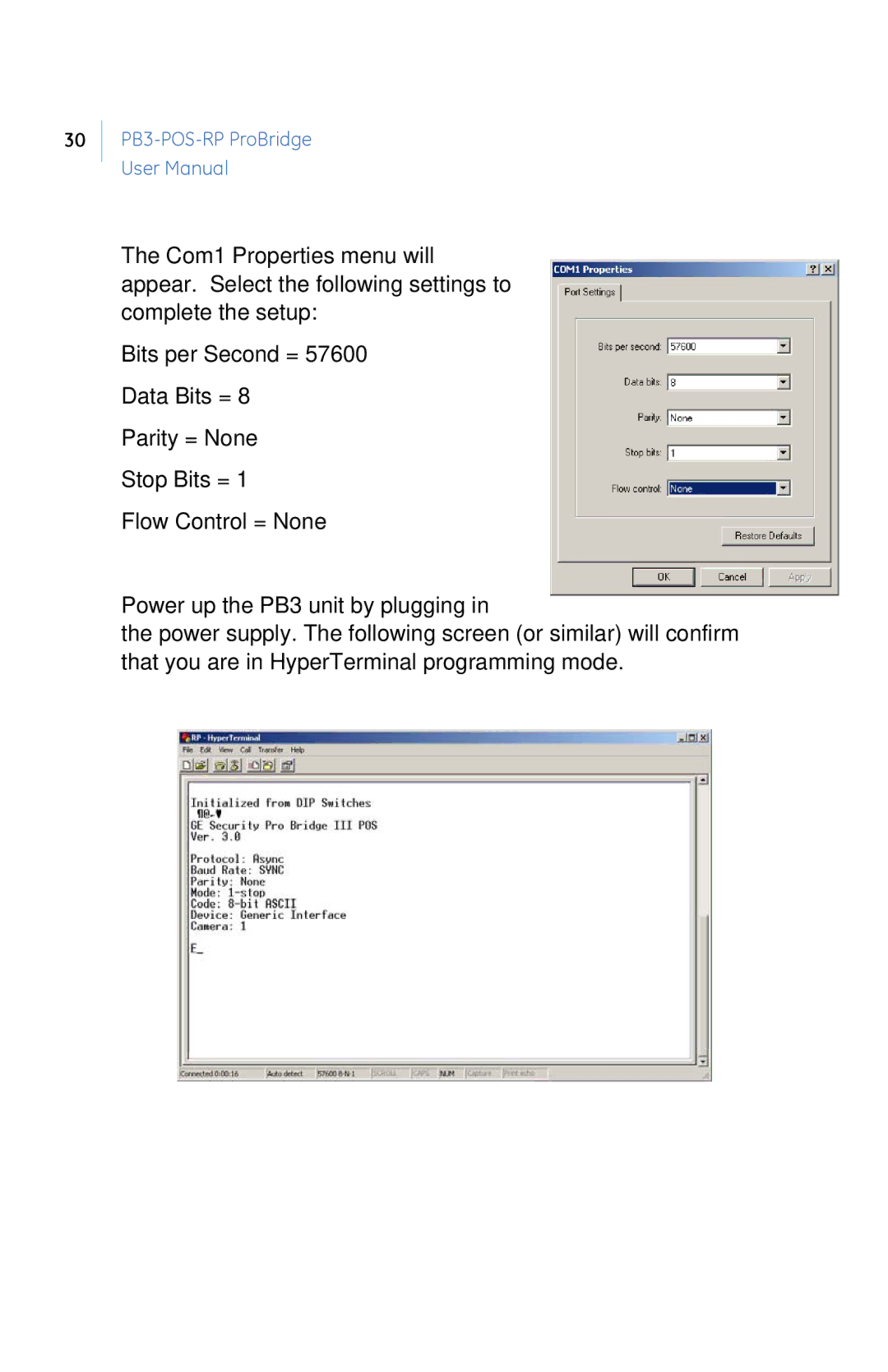 GE user manual PB3-POS-RP ProBridge 