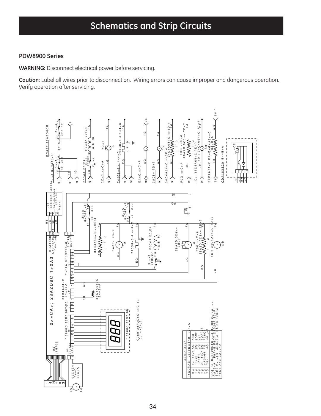 GE PDE9900 manual Schematics and Strip Circuits, Verify operation after 