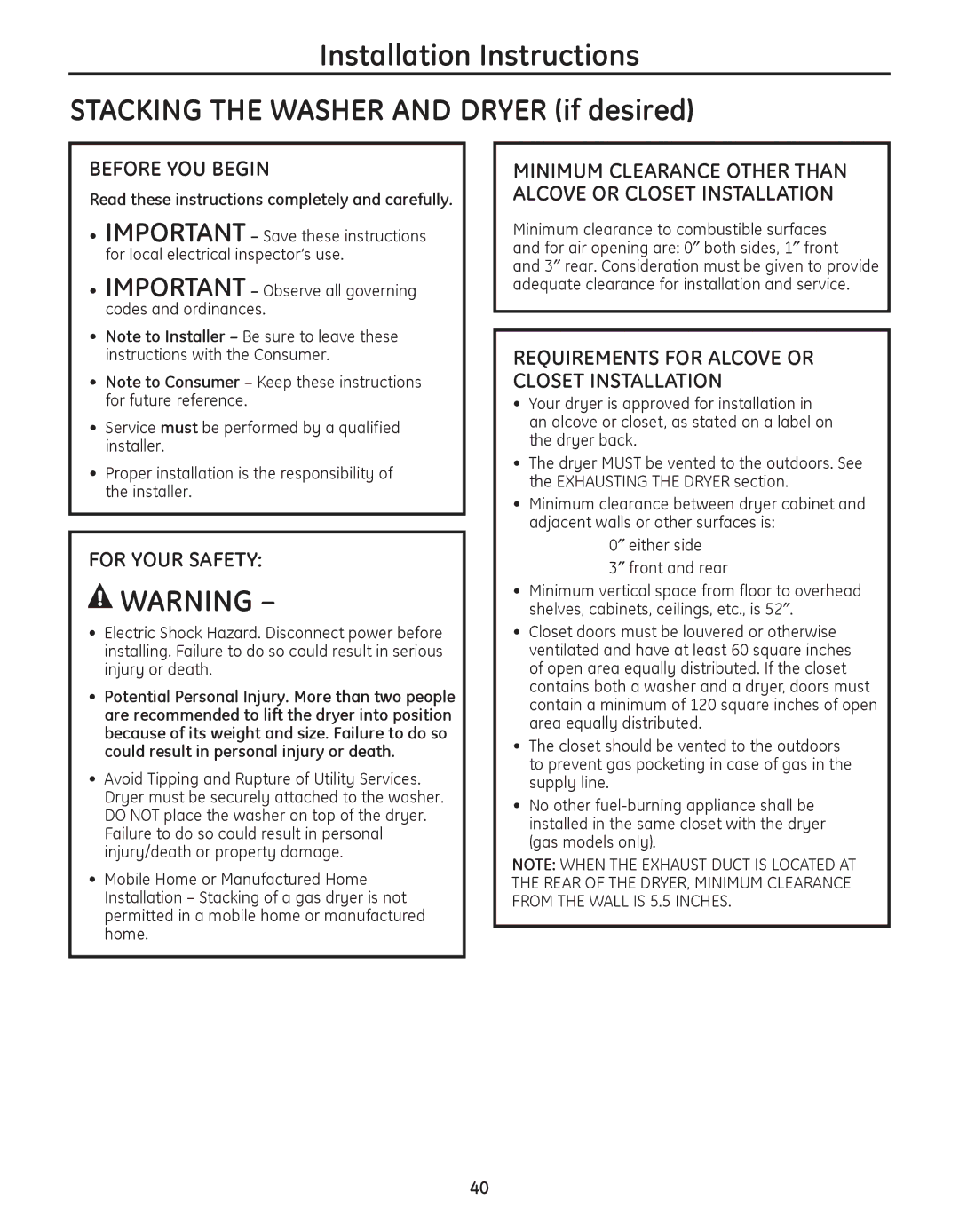 GE PFDS450, PFDN440, PFMN445, PFDS455, PFMS450, PFMN440, PFDN445, PFMS455 operating instructions Before YOU Begin 