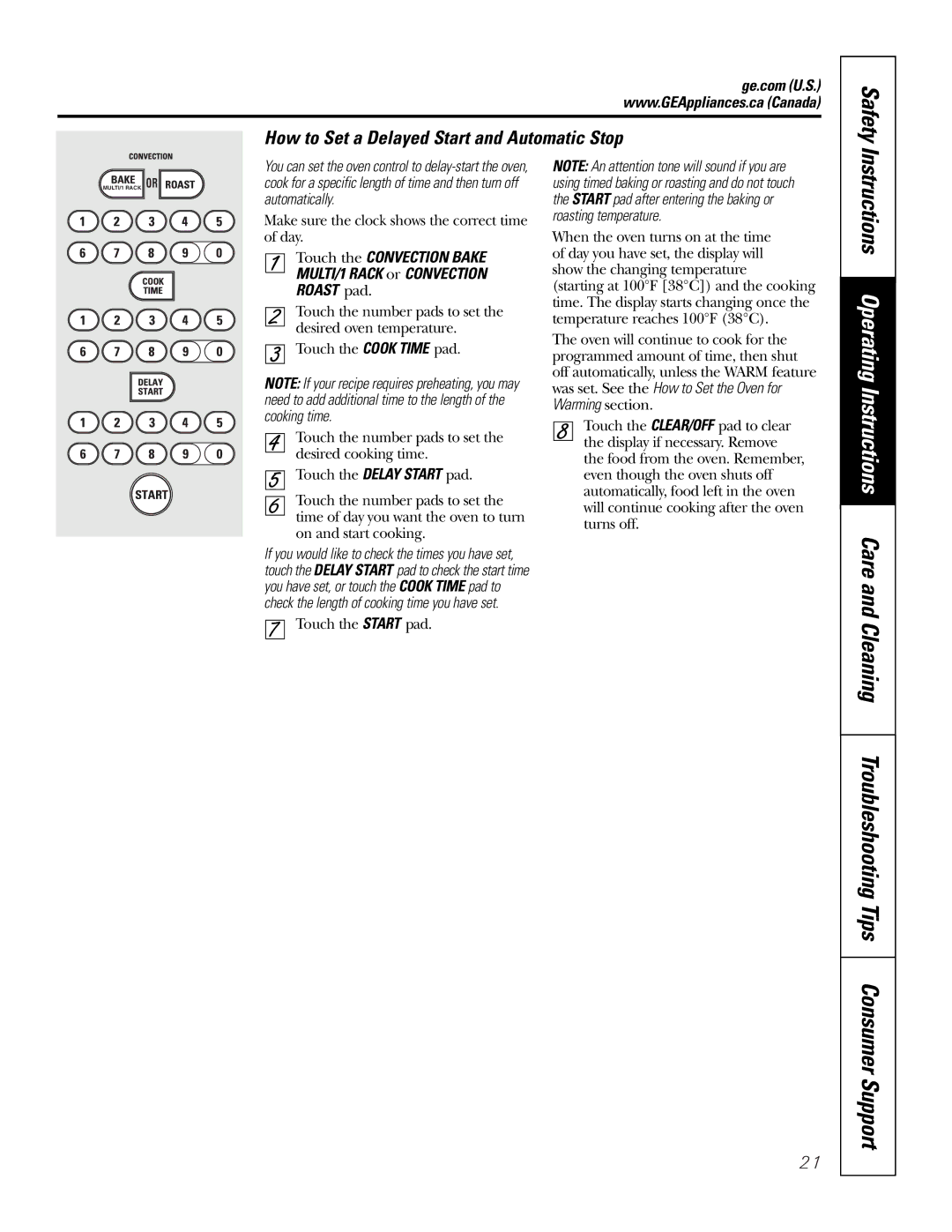 GE PGS968SEMSS owner manual Safety 